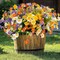 8 Bundles Artificial Daisy Flowers for Outdoors Spring Summer Decor, UV Resistant Faux Cemetery Flowers Plastic Greenery Shrub Fake Artificial Plants Outside Home Gardens Porch Planter Indoor(Color)